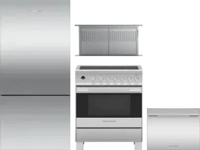 4 Piece Package Includes Refrigerator, Range, Hood And Dishwasher
